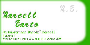 marcell barto business card